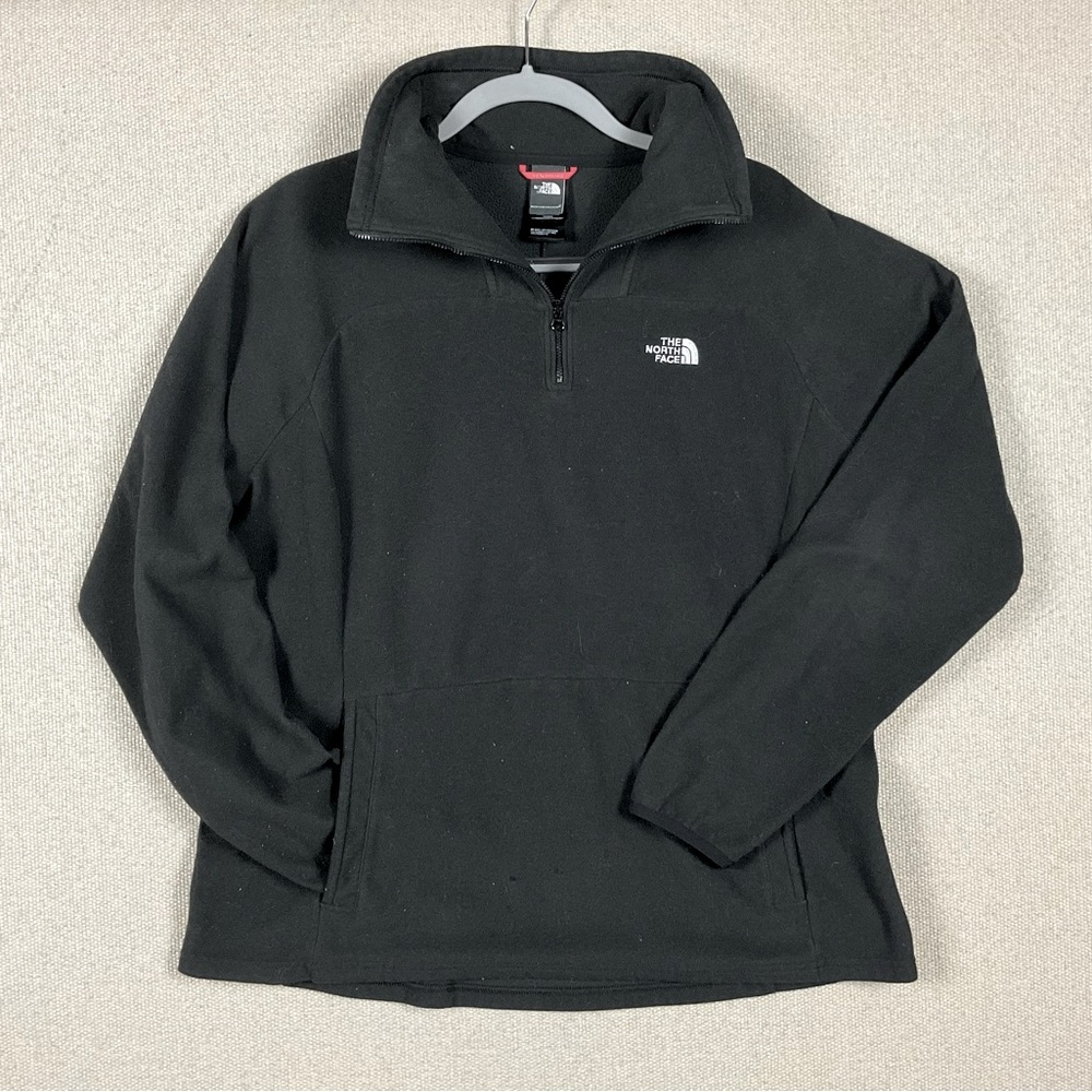 XL North Face Quarter Zip Women’s Black Long Sleeve Pullover